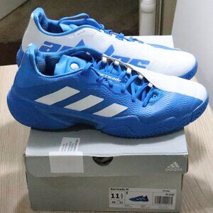Adidas Barricade Men’s Tennis & Pickleball Shoes Size 11.5 - White / Blue